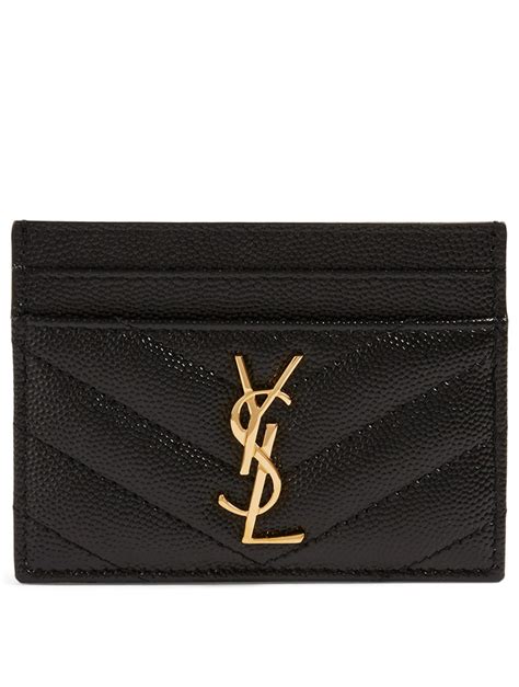 ysl card hder|YSL monogram card holder.